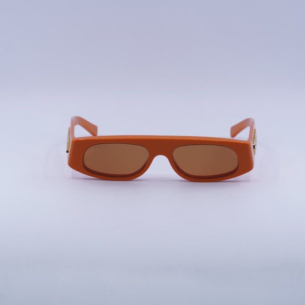 🕶️ New Gucci GG1771S 007 Sunglasses - Shiny Orange Frame, Brown Lenses - Picture 2 of 10